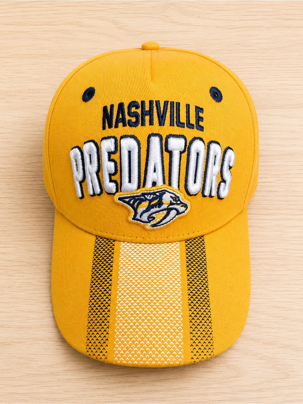 Nashville Predators Yellow Fan Baseball Cap